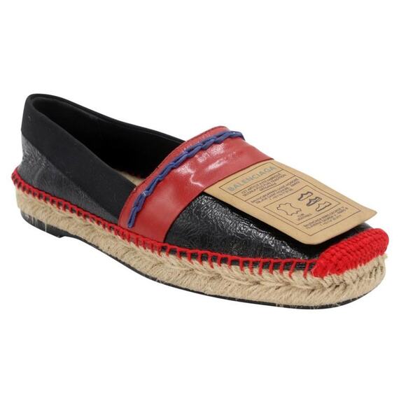 Balenciaga Espadrille Colorblock 39 Leather Emblem Flats BL-0225N-0052 - Picture 6 of 12